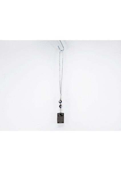 El Yapımı Siyah Cam Nazar Boncuklu Ayetel Kürsi Araba Dikiz Ayna Süsü, Yeni Araba Hediyesi fiyatları