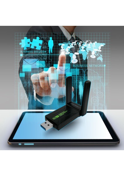 1300 Mbps Dual Band (5ghz + 2.4ghz) | USB 3.0 Wi-Fi 5 Kablosuz Ağ Adaptörü