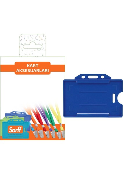 Mavi Sert Kart Kabı Blister - 10ADET