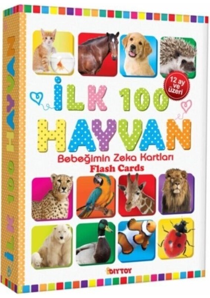 Diy Toy Bebeğimin Zeka Kartları: Ilk 100 Hayvan