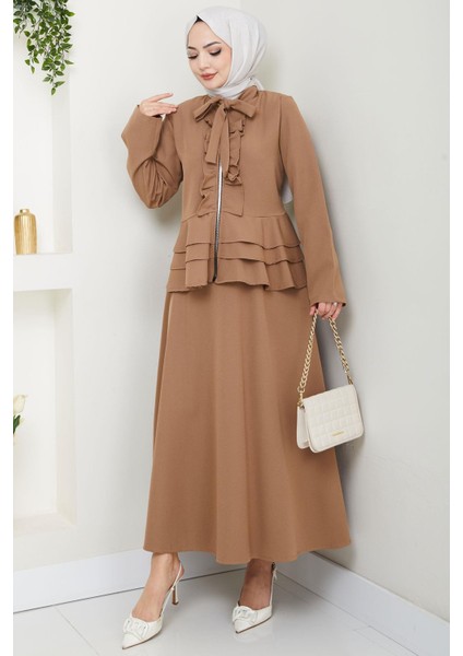 Fırfırlı Etekli Takım Vizon HM2722 fiyatları