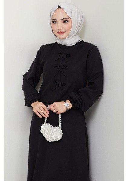 Önü Fiyonklu Etekli Ikili Takım Siyah HM2705 fiyatları