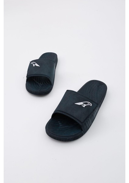 GZ14194 Lacivert Kaydırmaz Deniz Plaj Havuz Banyo Hamam Islak Zemin Terliği Günlük Terlik