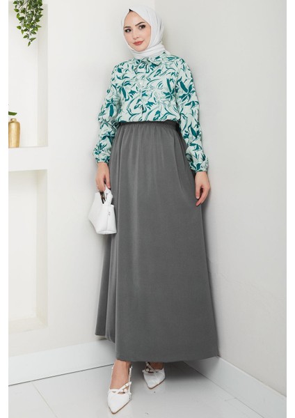 Çiçek Desenli Etekli Takım Yeşil HM2739 fiyatları