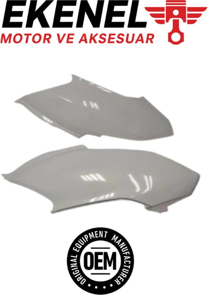 Honda Alpha 110 Sele Altı Kapak Beyaz Takım | Oem Gövde Parçası (Etiketsiz)