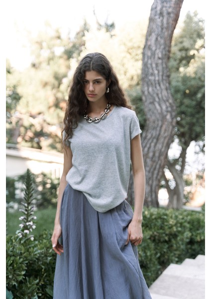 Suva Kısa Kol Gri T-Shirt