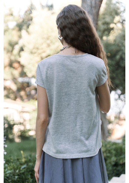 Suva Kısa Kol Gri T-Shirt indirimleri
