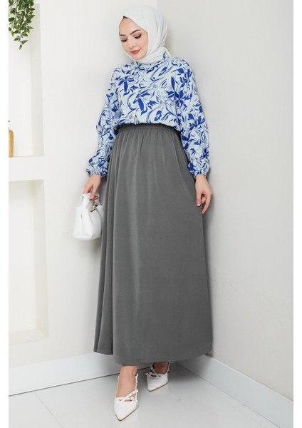 Çiçek Desenli Etekli Takım Indigo HM2739 modelleri