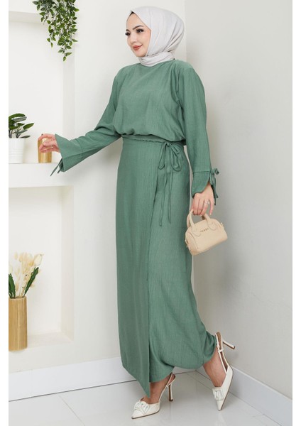 Bağcık Detaylı Etekli Takım Mint HM2724 fiyatları