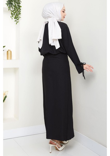 Bağcık Detaylı Etekli Takım Siyah HM2724 indirimleri