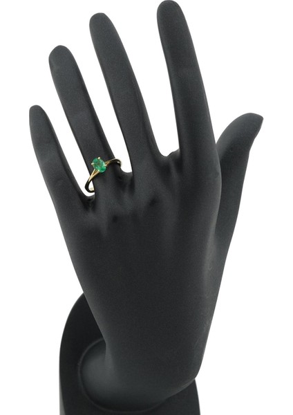 Zümrüt Oval Tektaş Yüzük fırsatları