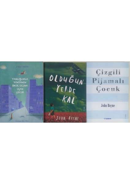 Yanlışlıkla Dünyanın Öbür Ucuna Uçan Adam -Olduğun Yerde Kal-Çizgili Pijamalı Çocuk John Boyne