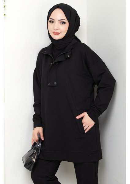 Çıt Çıt Detaylı Takım Siyah HM2719 fırsatları