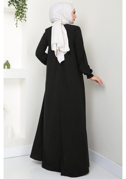 Büyük Beden Mevlana Ferace Siyah HM02153 indirimleri