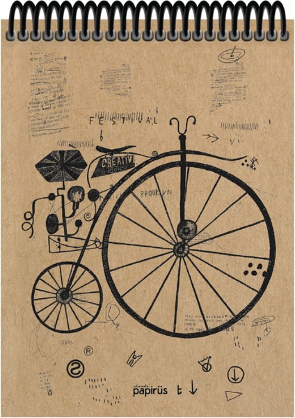 Kraft Sert Kapak Bloknot 100YP 17X24CM Çizgili fiyatları