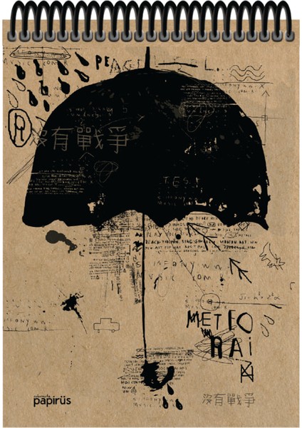 Kraft Sert Kapak Bloknot 100YP 17X24CM Çizgili indirimleri