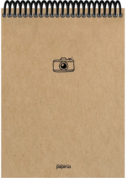 Kraft Sert Kapak Bloknot 100YP 17X24CM Kareli fırsatları