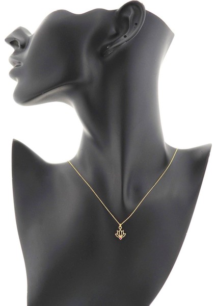 Yakut Lotus Çiçeği Kolye fırsatları