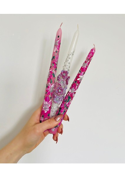 Yeni Koleksiyon Summer Pink Bloom Serisi 3'lü Set