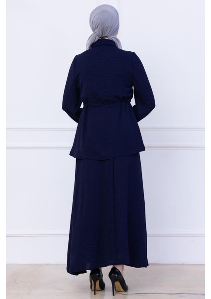 Beli Bağlamalı Etekli Ayrobin Takım Lacivert HM2734 indirimleri