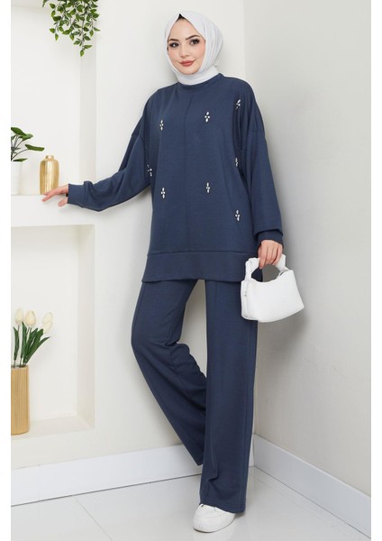 Taş Detaylı Ikili Takım Indigo HM2665 fiyatları