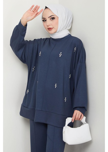 Taş Detaylı Ikili Takım Indigo HM2665 modelleri