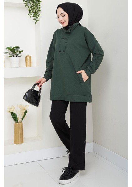 Çıt Çıt Detaylı Takım Haki HM2719 modelleri