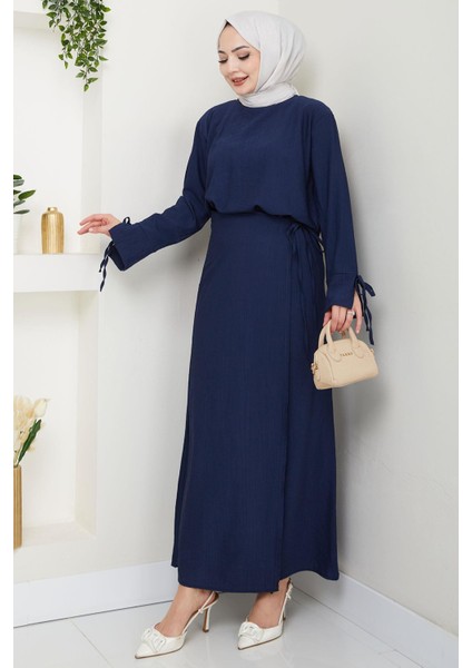 Bağcık Detaylı Etekli Takım Lacivert HM2724 fırsatları