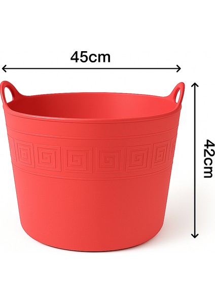 Pembe, Esnek Plastik Kova – 42 Litre, Kurban Kovası, Esneyebilen Oyuncak ve Çamaşır Sepeti fiyatları