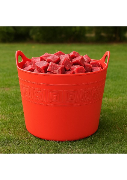 Pembe, Esnek Plastik Kova – 42 Litre, Kurban Kovası, Esneyebilen Oyuncak ve Çamaşır Sepeti fırsatları