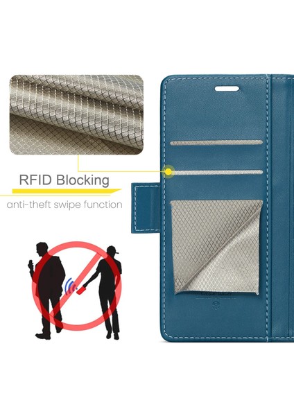 Samsung Galaxy Z Fold 5 Hafif Rfıd Engelleme Manyetik Kapatma Deri Kapaklı Kılıf 3 Kart Yuvası (Yurt Dışından) fiyatları