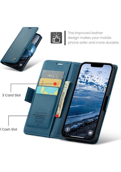 Samsung Galaxy Z Fold 5 Hafif Rfıd Engelleme Manyetik Kapatma Deri Kapaklı Kılıf 3 Kart Yuvası (Yurt Dışından) fırsatları