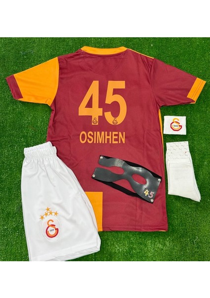 Galatasaray 25/26 Yeni Sezon Çocuk Osımhen Iç Saha Forması 4lü Set
