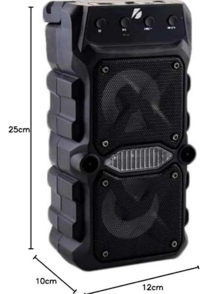 GTS-1571 Taşınabilir Kablosuz Blutooth Hoparlör LED Işık Mikrofonlu