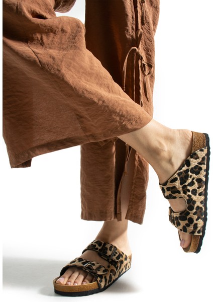 Leopar Kadın Terlik