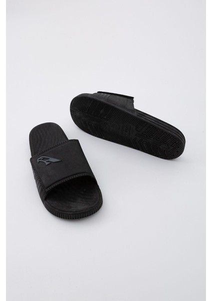GZ14194 Siyah Kaydırmaz Deniz Plaj Havuz Banyo Hamam Islak Zemin Terliği Günlük Terlik