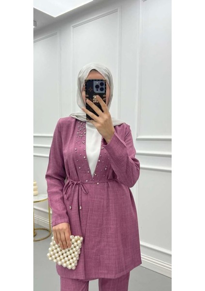 Kadın Gülkurusu Üçlü Tesettür Takım fiyatları