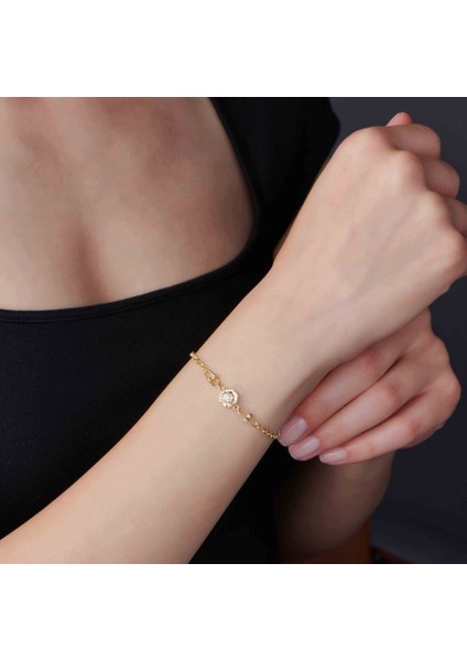 Taşlı Kelebek Detaylı Altın Bileklik fiyatları