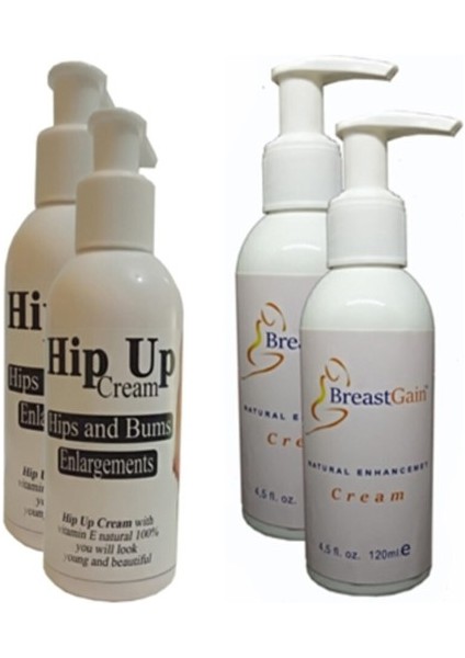 Kalça Kaldırma,Büyütme Krem 120 ml 2 Adet+Breastgain Toparlayıcı