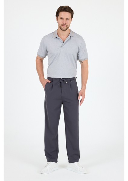 Erkek Duble Paça Baggy Jogger Eşofman Altı Pantolon – Rahat Kalıp, Günlük Şık Spor Giyim 3665