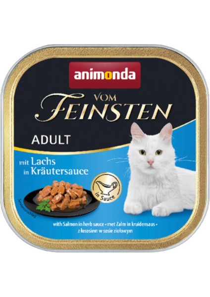 Vom Feinsten Tahılsız Bitki Sosunda Somonlu Kedi Konserve Yaş Mama 6 Adet 100 gr fiyatları