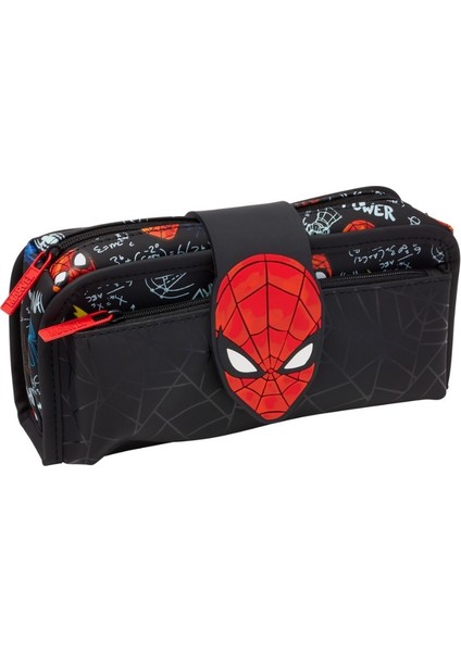 Smiggle - Marvel Spiderman Çift Gözlü Kalem Kutusu