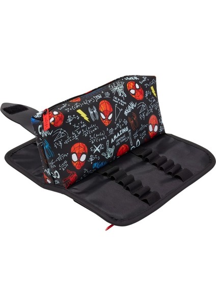 Smiggle - Marvel Spiderman Çift Gözlü Kalem Kutusu