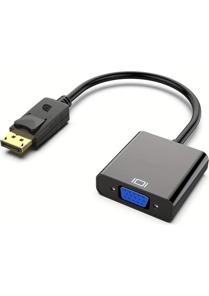 Displayport Dp VGA Adaptör Kablosu Erkek Dp Erkek VGA Dönüştürücü Pc Dizüstü Hdtv Monitör Için 1080P Çevirici