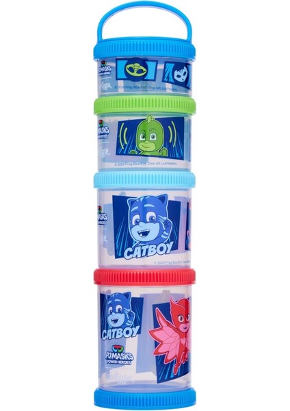 Smiggle - Pj Mask 4lü Atıştırmalık Beslenme Kapları