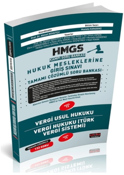 Hmgs Kampı Vergi Usul Hukuku, Vergi Hukuku Soru Bankası Nisan 2025