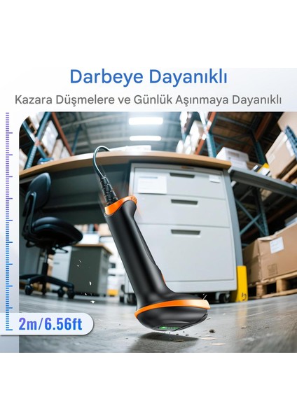 1d 2d Qr Barkod Tarayıcı Kablolu,toz Geçirmez, Darbeye Dayanıklı, Su Geçirmez D5100Y modelleri