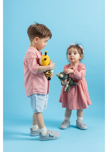 Smart Walker Casual Süper Mat Bej Barefoot Çocuk Ayakkabı