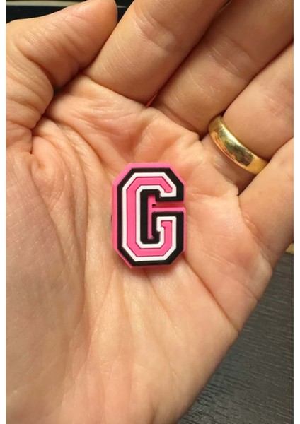 Terlik Süsü/pembe G Harfi