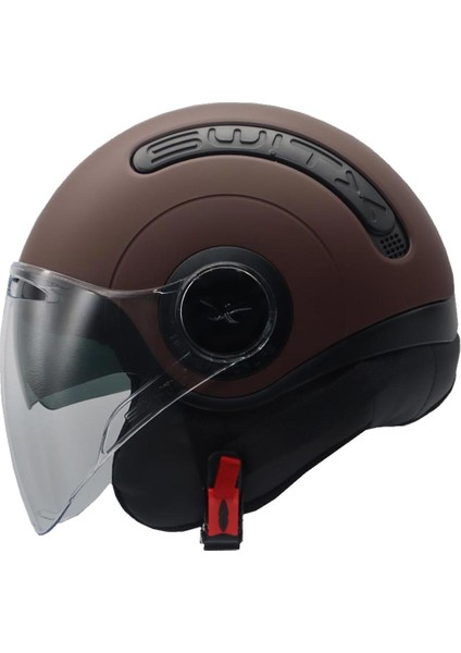 Sx.10 Mat Kahverengi Kask
